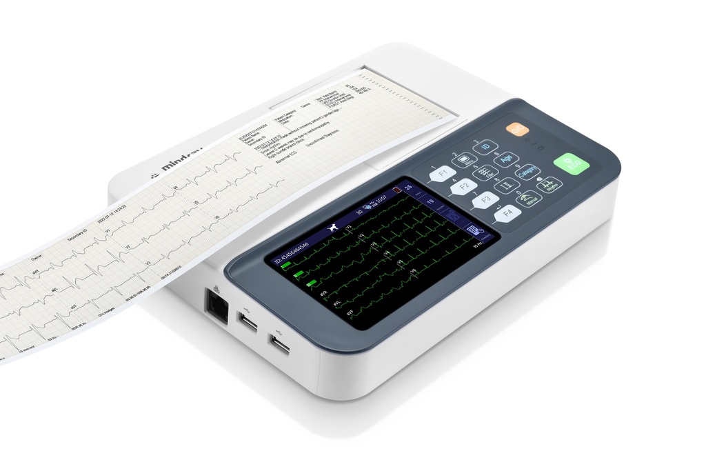 ЕКГ BeneHeart R3 VetEN, EU кабел, с аксесоари (щипка IEC, хартия)